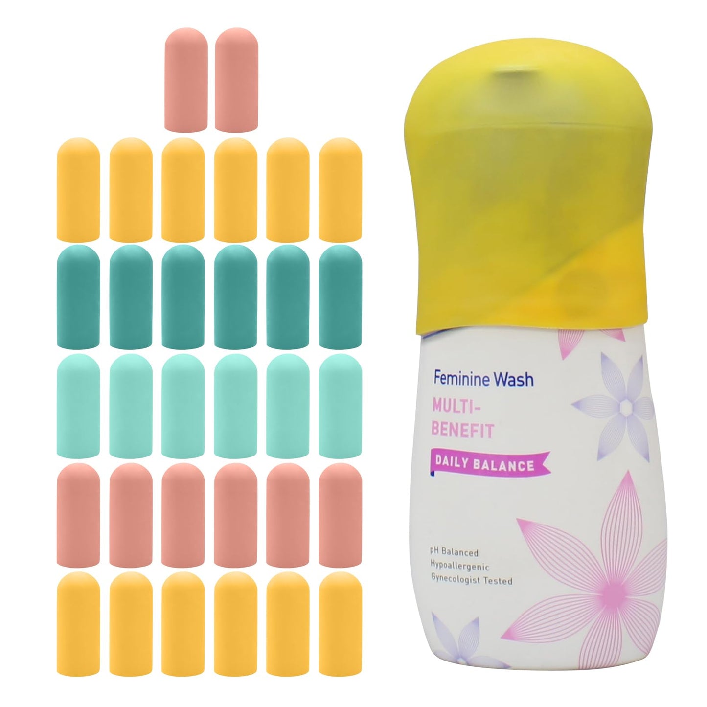 24 Pack Multi Sizes Silicone Bottle Covers, Must Haves for Cruise Ship Essentials, Elastic Sleeves for Leak Proof Travel Size Toiletries