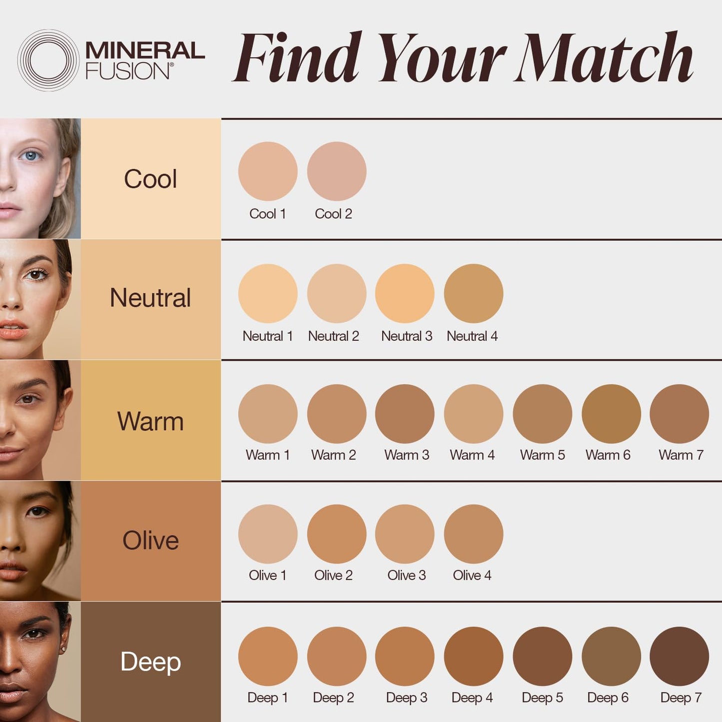 Mineral Fusion Pressed Powder Foundation, Warm 6 - Dark Tan Skin w/Golden Undertones, Age Defying Foundation Makeup with Matte Finish, Talc Free Face Powder, Hypoallergenic, Cruelty-Free, 0.32 Oz