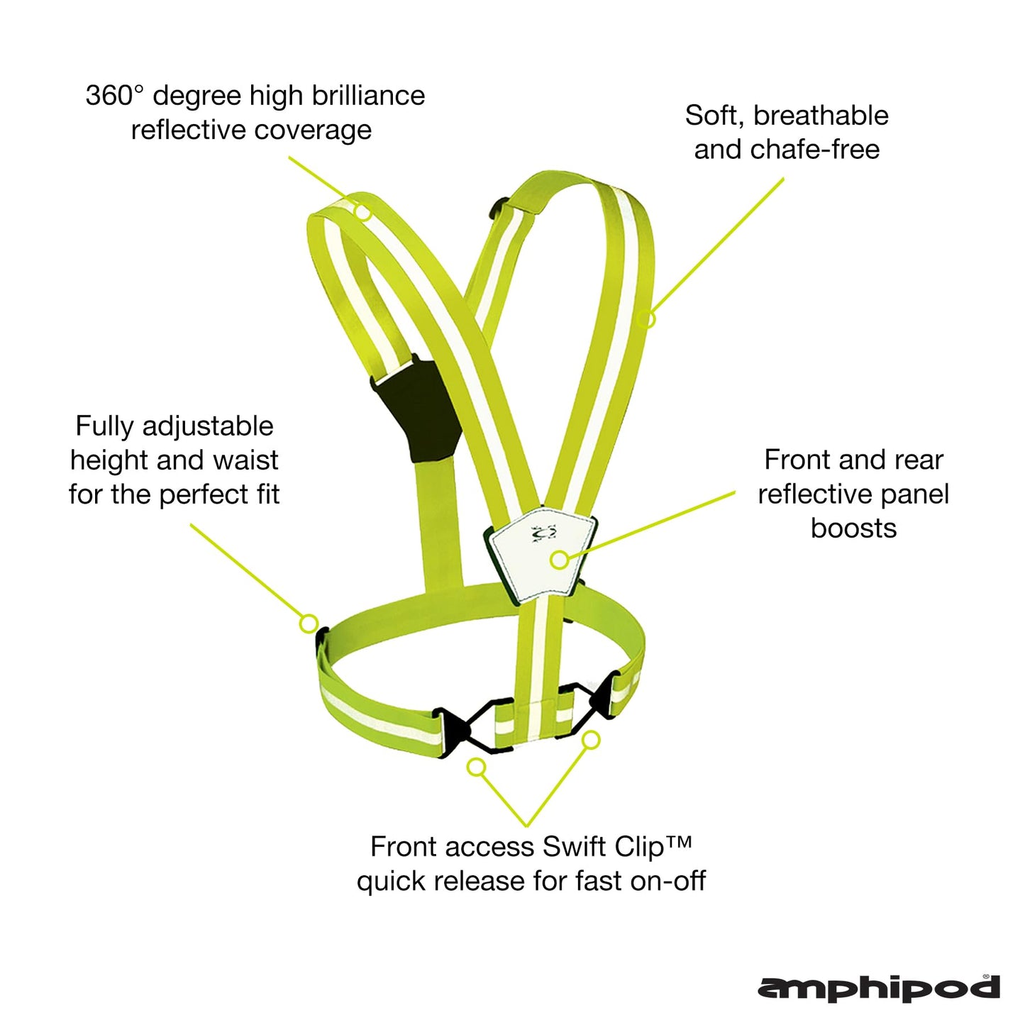 Amphipod Xinglet Vest Bright Green, One Size