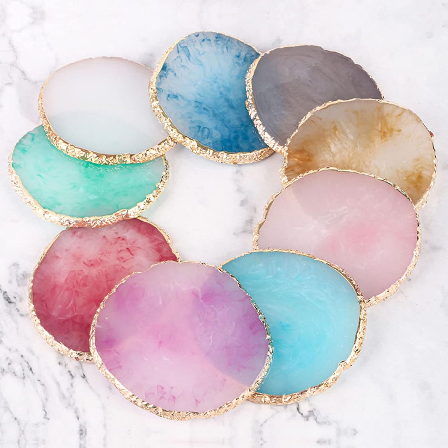 1 Piece Nail Art Palette Nail Polish Palette Mixing Palette Makeup Plate Nail Plates for Nail Art Nail Tip Holder Nail Art Display (1 Blue)