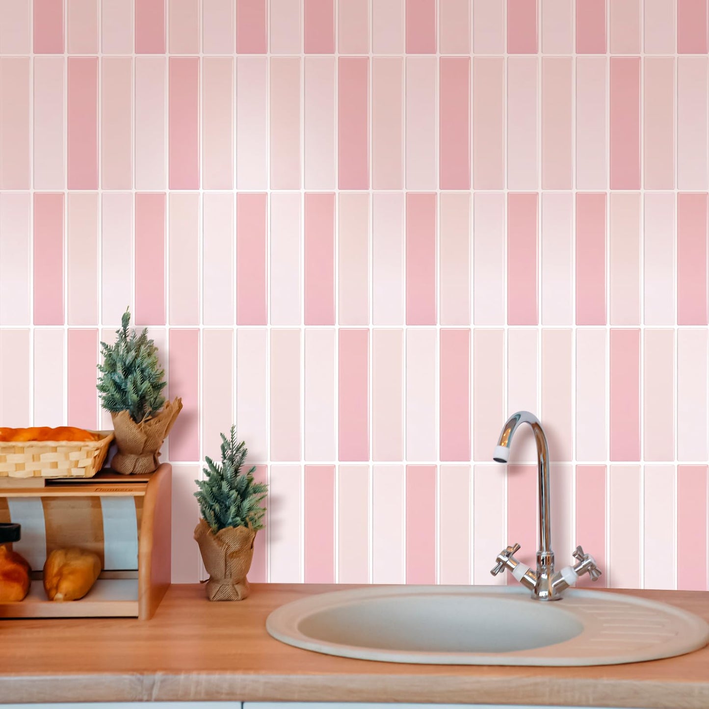 AdoDecor Peel and Stick Tile,New Upgrade Thicker Design Self Adhesive 12" x 12" Large Premium Peel and Stick Backsplash for Kitchen,Bathroom, Living Room, RV Etc(10-Sheet).
