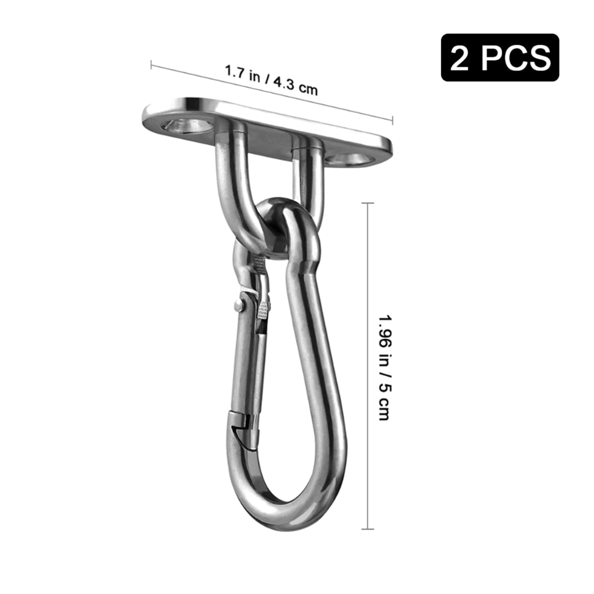Hemobllo 2 PCS Heavy Duty Hammock Sandbag Hooks U Shaped for Home Gym Use