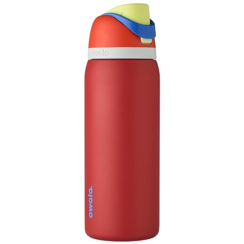 Owala FreeSip Insulated Stainless Steel Water Bottle with Straw for Sports and Travel, BPA-Free, 32-oz, Jetski