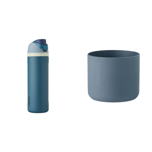 Owala 24-oz Insulated Water Bottle and 32-oz Silicone Protective Sleeve Bundle