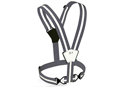 Amphipod Xinglet Vest, Outdoor High Visibility Reflective Straps Safety Vest for Road Running, Jogging & Walking - Bright Pink - OS