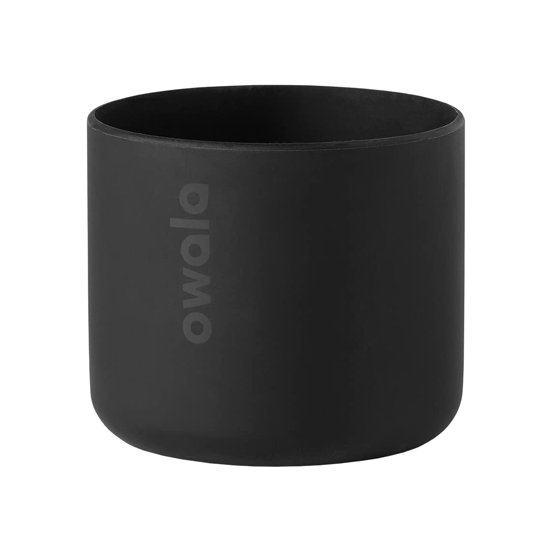 Owala FreeSip Insulated Stainless Steel Water Bottle & Silicone Water Bottle Boot, Anti-Slip Protective Sleeve for Water Bottle, Protects FreeSip or Flip Stainless Steel Water Bottles, 24 Oz, Black