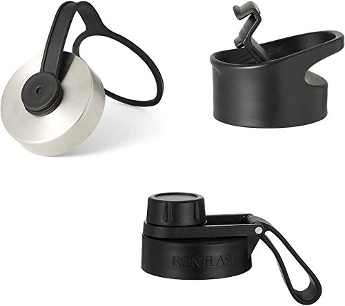 IRON °FLASK Camping & Hiking Hydration Flask, Wide Mouth, 3 Straw Lids, Stainless Steel Outdoor Water Bottle, Double Walled, Insulated Thermos, Metal Canteen - Fire Red, 40 Oz