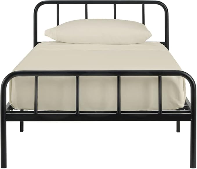 Sheets for Camping Cot Mattress - Fitted Sheet Perfect for Narrow Twin/Cot Size/Rv Bunk/Guest Bed Replacement/30 X 75" Mattress/Camping, Ivory Solid, Cotton Sheets 4 Piece