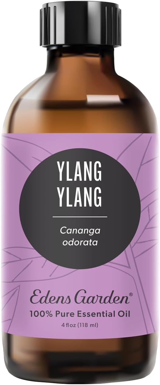 Edens Garden Ylang Ylang Essential Oil- 100% Pure Premium Grade, Undiluted, Natural, Therapeutic, Aromatherapy, The Best for Diffuser, Skin, Face, Candle 118 ml (4 fl oz)