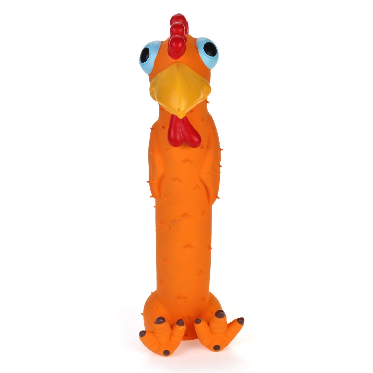CHIWAVA 3 Pack 9" Squeaky Latex Dog Toys Standing Stick Animal Puppy Fetch Interactive Play for Small Medium Dogs