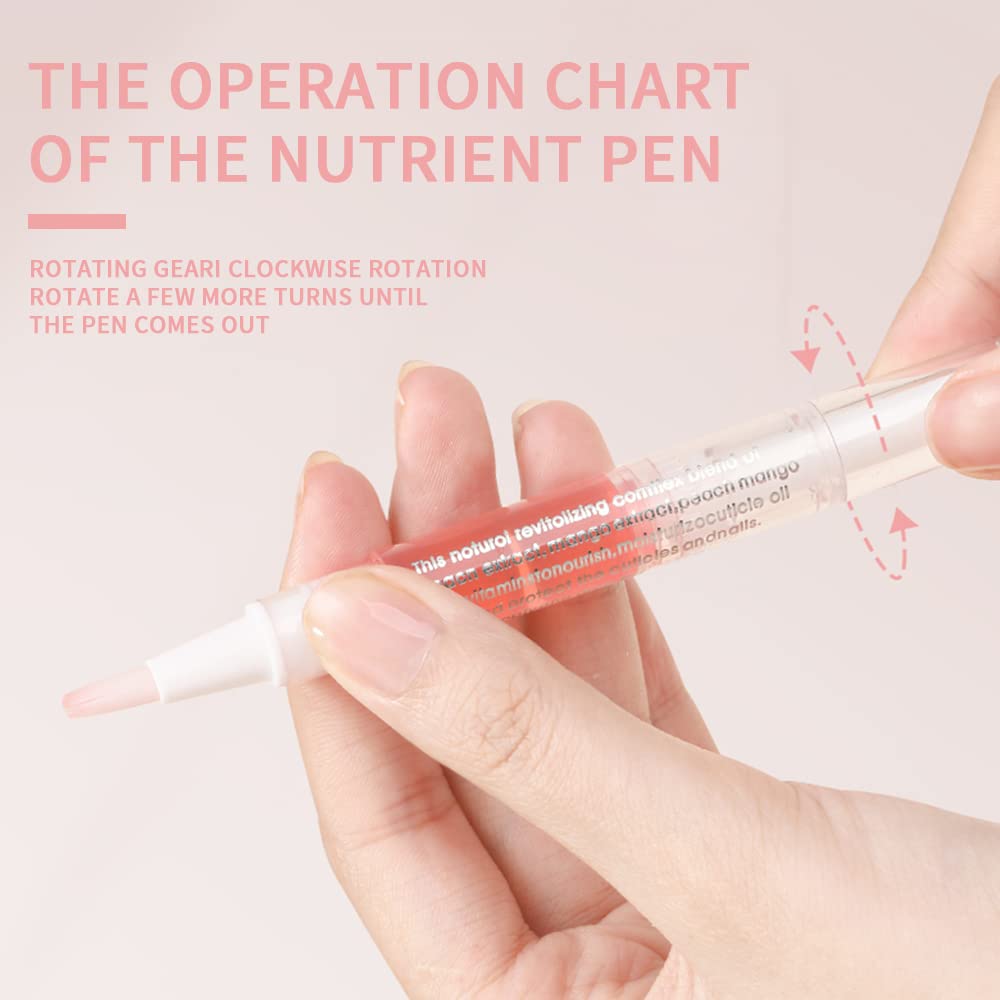 4pcs Cuticle Oil Cuticle Pen Cuticle Pen Nail Nutrition Oil Repair Nail Care Essential Oil Moist Cuticle Oil Pen for Nails cuticle oil