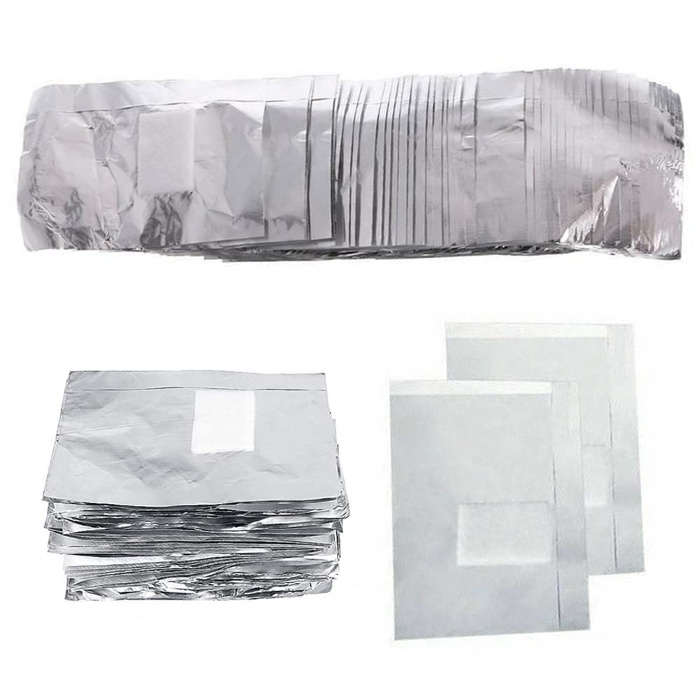 200Pcs Nail Polish Remover Gel Nail Foil Wraps Aluminium Soak Off Foils Cotton Pads Gel Nail Polish Wraps Removal Tool Finger Nail Polish Remover with Lint-Free Lager Cotton Pad