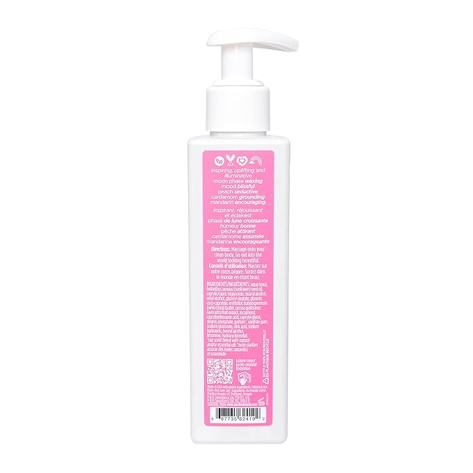 Pacifica Body Lotion - Sunrise Moon Body Moisturizer -Plant Powered Aromatherapy Peach, Cardamom & Mandarin Scented -w/Shea Butter, Avocado & Sunflower Clean Vegan & Cruelty-Free Dermatologist Tested
