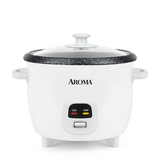 AROMA® 6-Cup (Cooked) / 1.5Qt. Bonded Granite® Rice & Grain Cooker, ARC-863NG