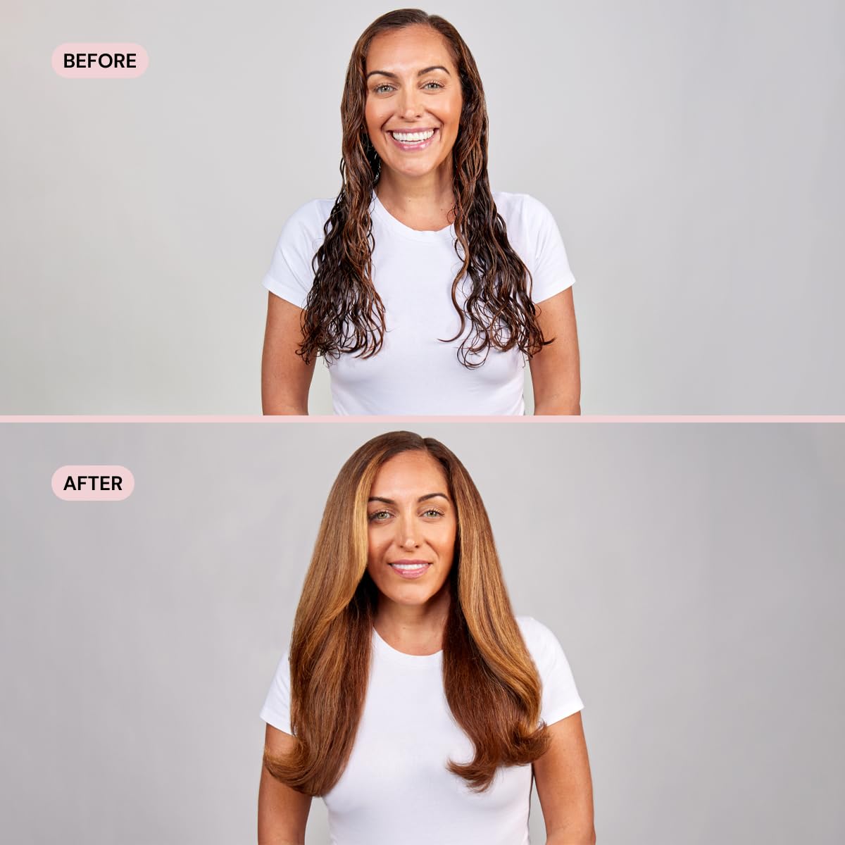L'ANGE HAIR Soleil Professional Hair Dryer | 3 Heat Settings & 2 Airflow Settings | Cool Shot Locks-in Style | Professional Length Cord | Best Lightweight Hair for Smooth Blowouts (Blush)