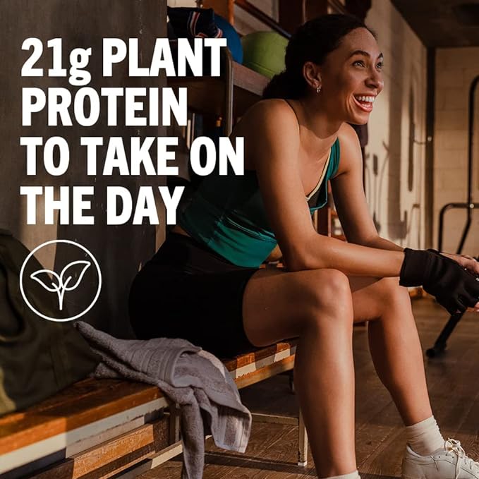 Orgain Organic Vegan Protein Powder + Greens, Creamy Chocolate Fudge - 21g Plant Based Protein, 7g Prebiotic Fiber for Gut Health, Gluten Free, No Lactose Ingredients, No Sugar Added, Non-GMO - 1.94lb