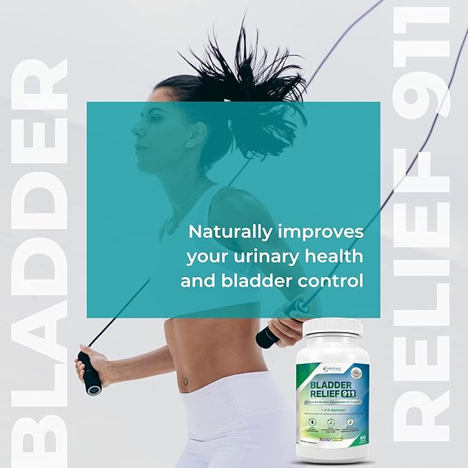 Bladder Relief 911 Detoxifying Strength - for Men and Women Provides Bladder Support, 60 Veggie Capsules - 2 Pack