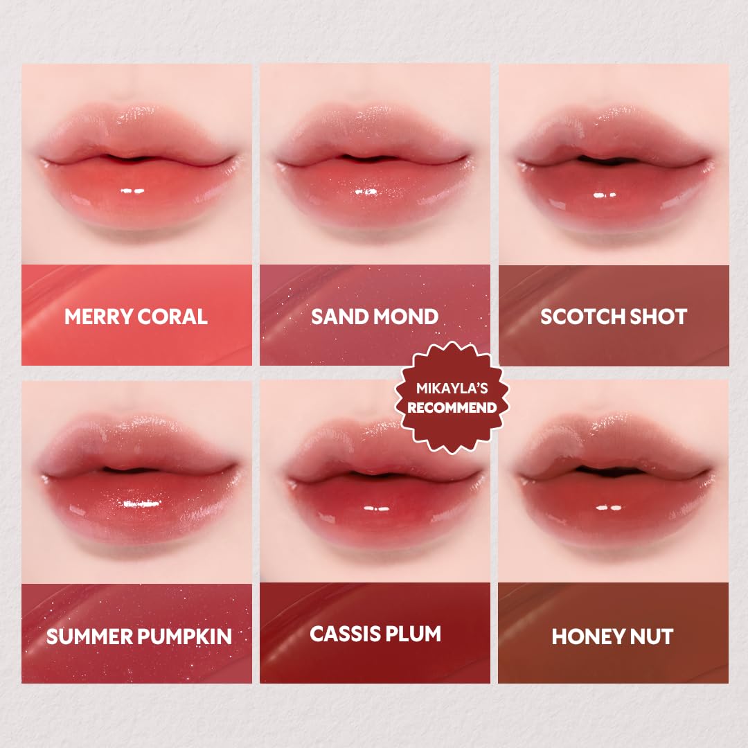 TIRTIR [*Mini Size Waterism Tinted Lip Gloss #30 Mauve Blush, 0.06 Fl Oz – Kiss Ready Lipgloss, 12H Long Lasting Non Sticky Natural Tinted Glow Korean Multiuse Cheek and Lip Tint for Women gift