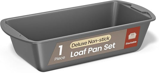 BAKKENMASTER Bakken- Swiss Loaf Pan Set 1-Piece - Deluxe Nonstick Carbon Steel Bakeware for Perfect Bread and Cakes – Dishwasher Safe, Premium Pans for Home Baking