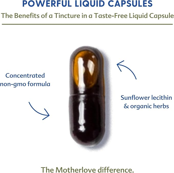 Motherlove More Milk Moringa (135 Liquid caps) Moringa-Based Lactation Supplement to Support Breast Milk Supply—Non-GMO, Organic Herbs, Vegan, Kosher