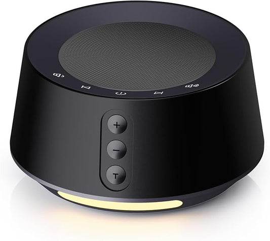 BGOVERSS White Noise Machine 14 Soothing Sounds and Warm Night Light for Sleeping, 5 Timers and Memory Feature Plug in Sound Machine for SF407 SF407