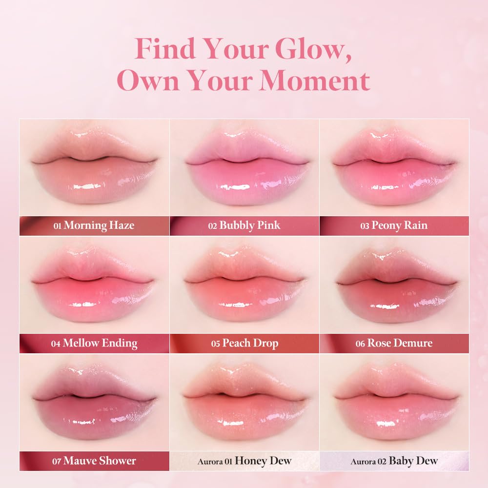 MILKTOUCH Dew Stain Sheer Lip Gloss (06 Rose Demure, 0.14 Fl Oz (Pack of 1))