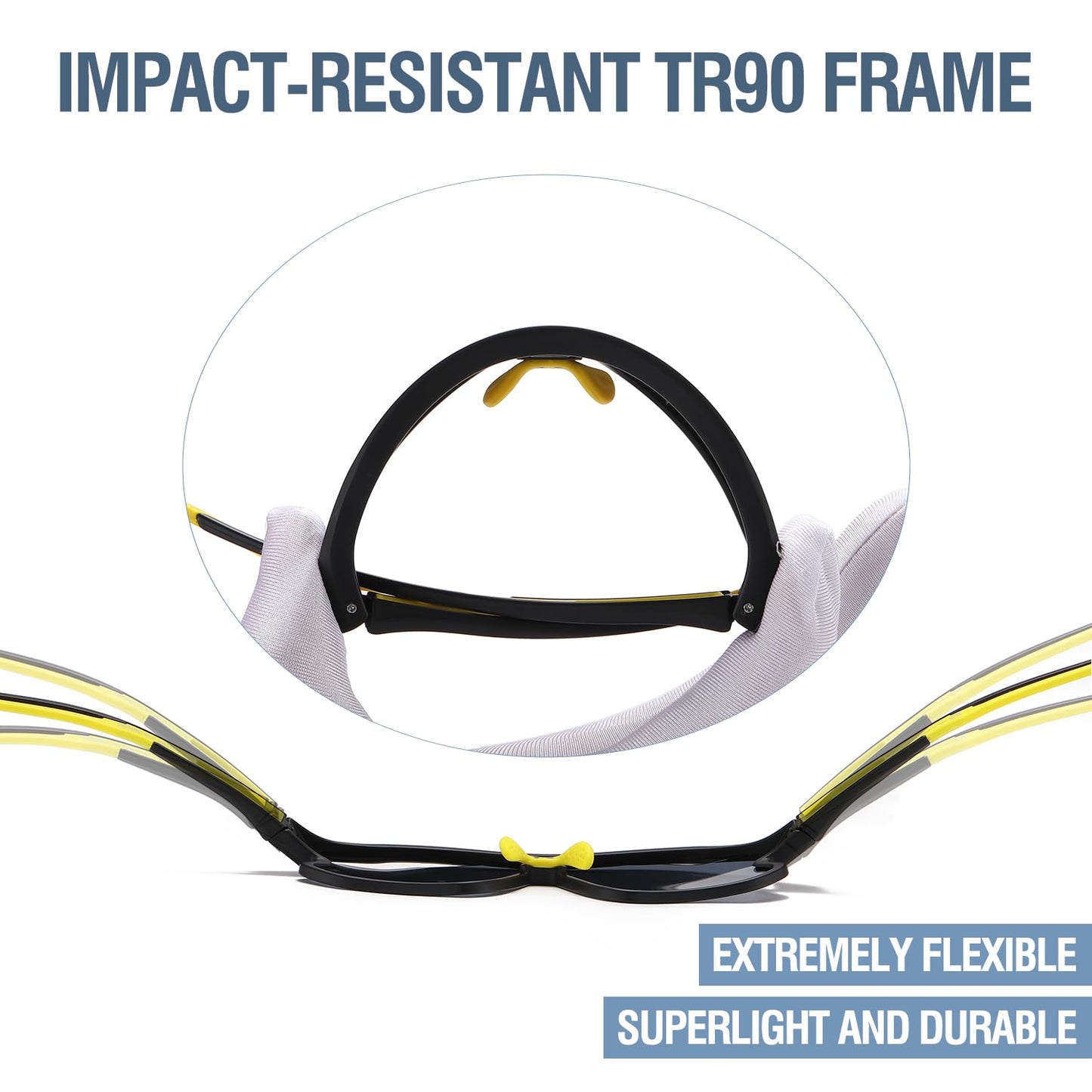 DUCO Kids Sunglasses Youth Baseball Sun Glasses Lightweight TR90 Frame UV400 Sports Cycling Shades for Boys Girls DK268