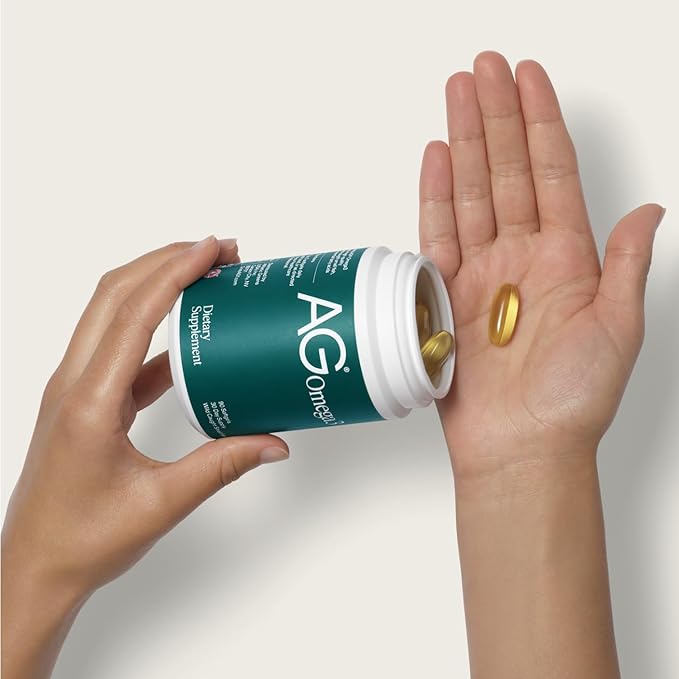AG1 Omega 3 Fish Oil Supplement Softgel Capsules w/EPA & DHA Fatty Acids from Wild-Caught Fish | 90 ct. 2,000 mg Athletic Greens