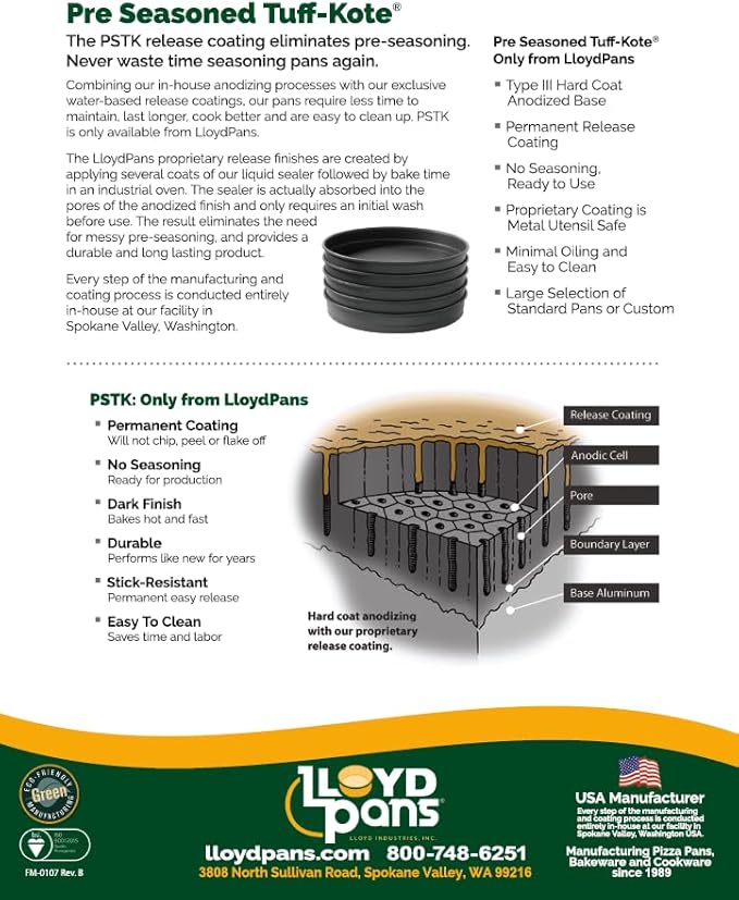 Lloyd Pans Chicago Style Pizza Pan 10 by 2.25 Inch - PSTK
