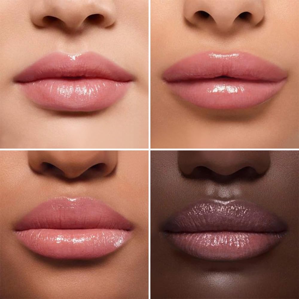 2PCS Honey Tinted Lips Balm Lipstick - Sheer Hydrating Lipstick for All Skin Tones - Moisturizing Lip Balm, Nourishing Lip Balm – Bálsamo Labial Hidratante con Color,Natural Cherry Black & Pink