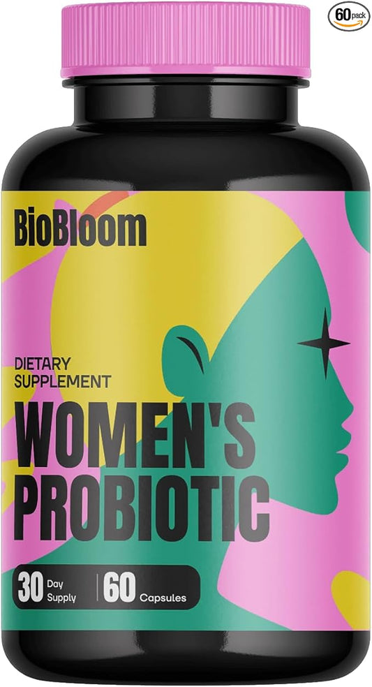 BioBloom Vaginal Probiotics for Women | pH Balance with Prebiotics & Lactobacillus Probiotic Blend Women's Vaginal Health Supplement | Promote Healthy Vaginal Odor & Flora (30 Servings)