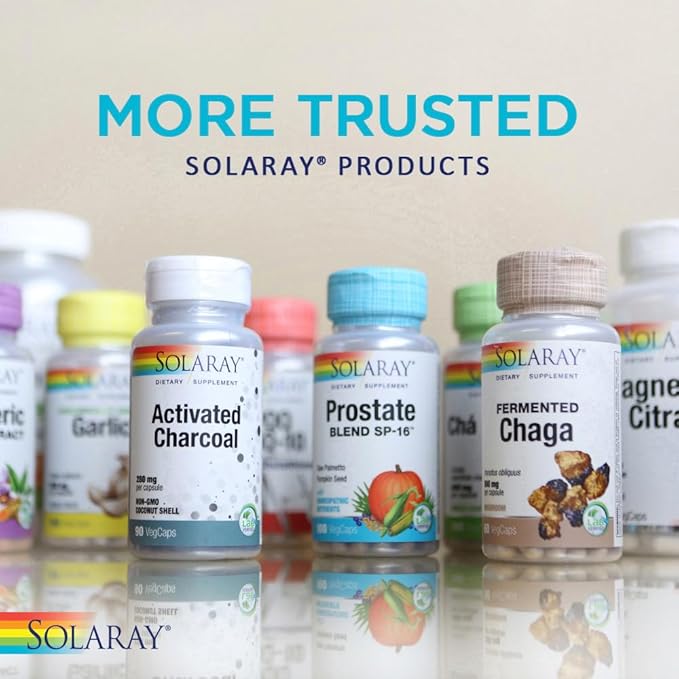 SOLARAY Childrens Vitamins & Minerals Complete Multivitamin for Kids Great Black Cherry Flavor (076280047974) (120 Chews, 60 Serv)