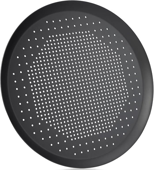 Beasea 11.5 Inch Pizza Pan Crisper with Holes, Perforated Heavy Duty Aluminum Alloy Round Vented Pizza Pans Pizza Baking Tray Bakeware for Home Restaurant Kitchen