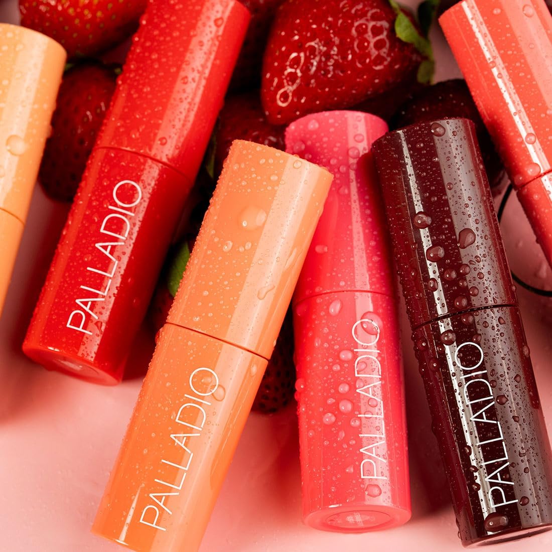 Palladio Jelly Tint, Liquid Stain for Cheeks & Lips, Vivid Color Lip Stain, Lightweight Non-Sticky and Transfer-proof, Natural Finish Makeup, Sweet Berry