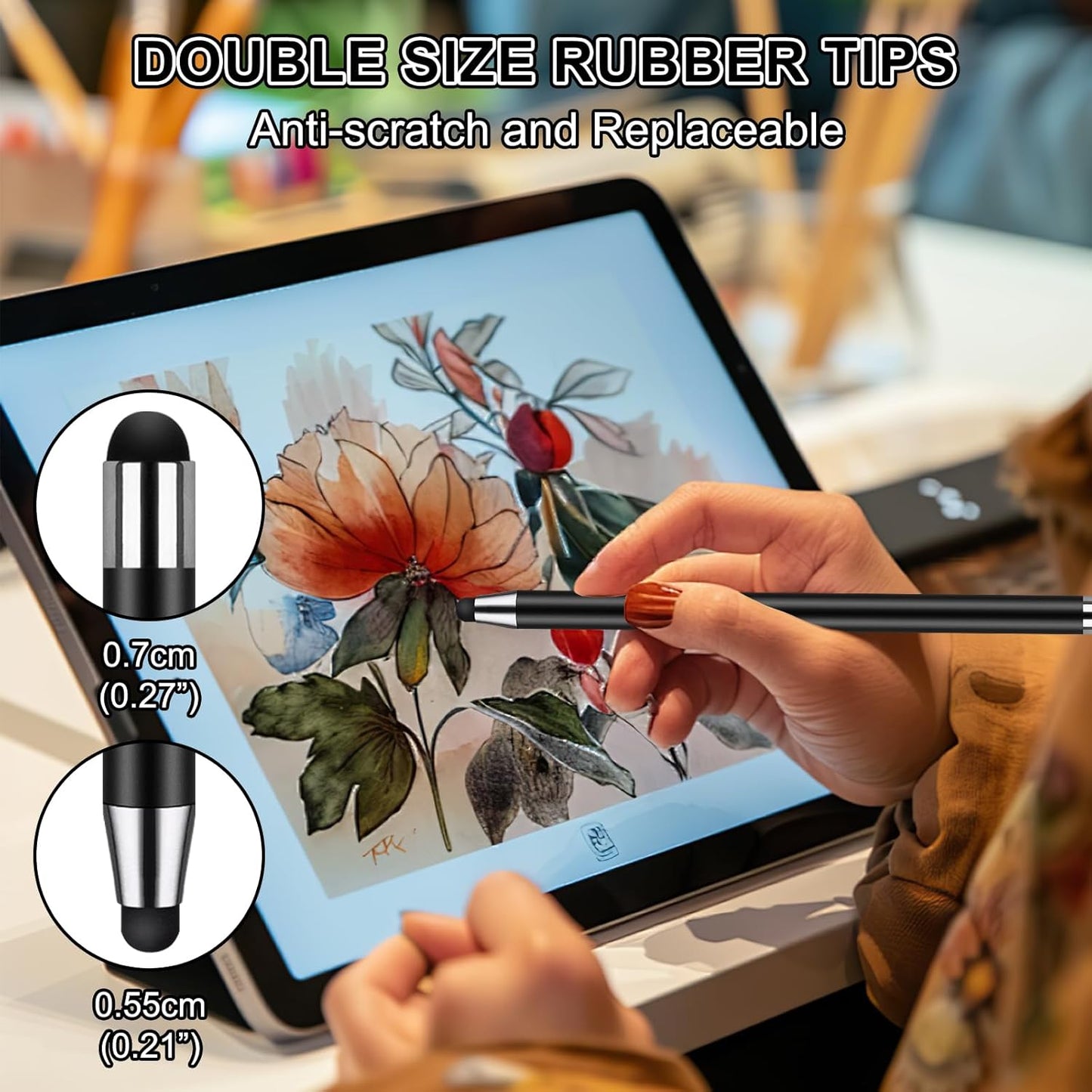 Stylus Pen [10 Pack] Universal Capacitive Touch Screen Pens for iPad/iPhone/Smartphones and Tablets,Compatible with All Capacitive Touch Screen(10 Black)