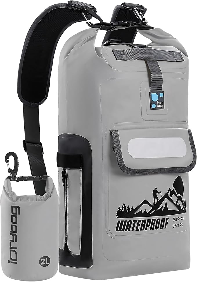 IDRYBAG Dry Bag Backpack Waterproof Floating 20L/30L/40L, Dry Bags Waterproof Backpack for Men, Dry Sack Waterproof Bag