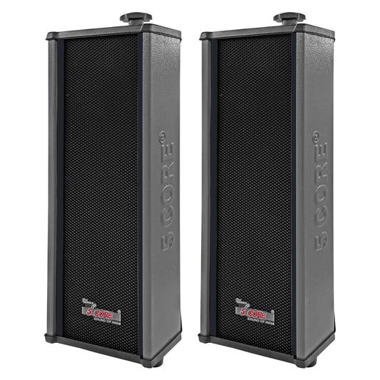 5 CORE Outdoor Speakers Pair Stereo in Wall Speaker 100W Peak Passive Mount Wired Waterproof Patio House Garage Indoor Exterior Audio System Bocinas para Casa - 15TG 2Pcs