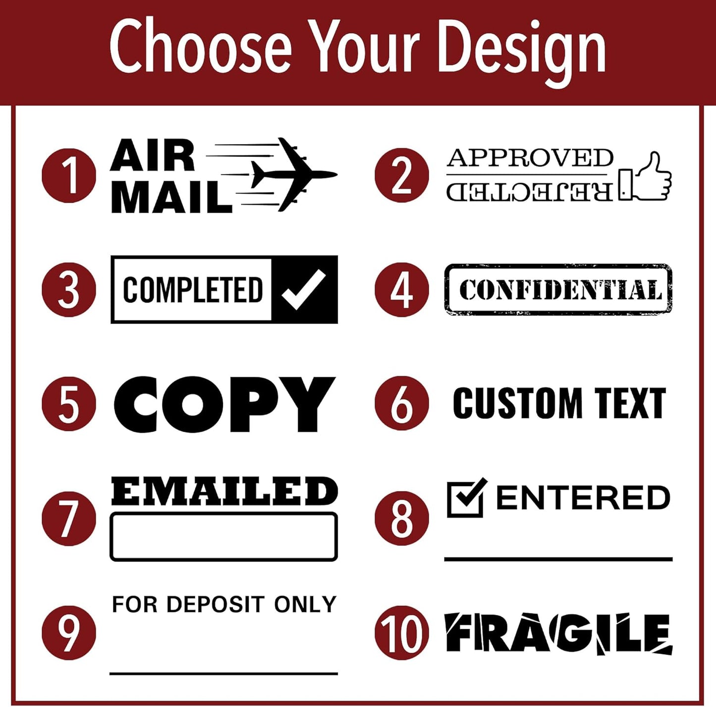 Paid Office Stamp | 4 Different Sizes | 20 Designs | Multiple Color Options | Perfect for Quick Validation of Office Documents (Paid, Large)