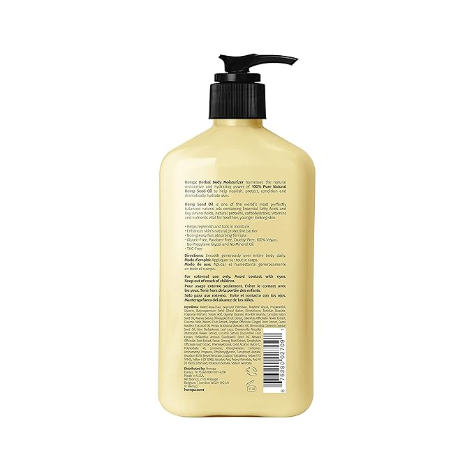 HEMPZ Body Lotion - Sweet Pineapple and Honey Melon - Daily Moisturizing Cream - 17oz