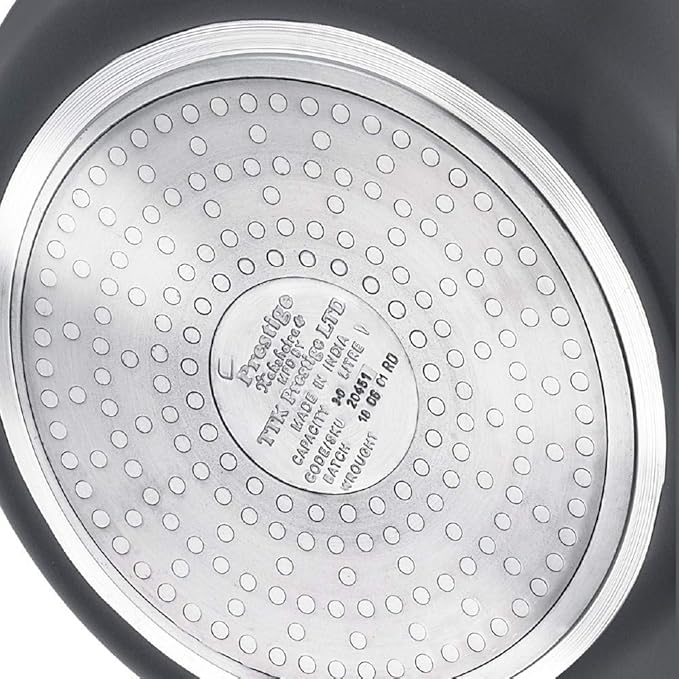 Prestige Nakshatra Plus Hard Anodised Handi 2 Litre, Black, 2 Liter