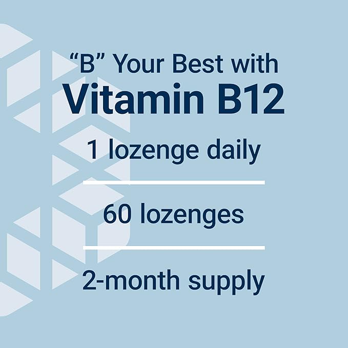 Life Extension B12 Elite, adenosylcobalamin, methylcobalamin, Two Active Forms for Brain Health & Dopamine Production, Non-GMO, Gluten-Free, Vegetarian, 60 lozenges