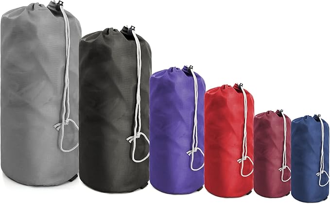 BeeGreen Stuff Sack for Backpacking Drawstring Storage Bag with Dust Flap