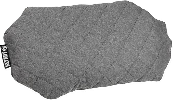 Klymit Insulated Double V Sleeping Pad and Luxe Travel Pillow Bundle
