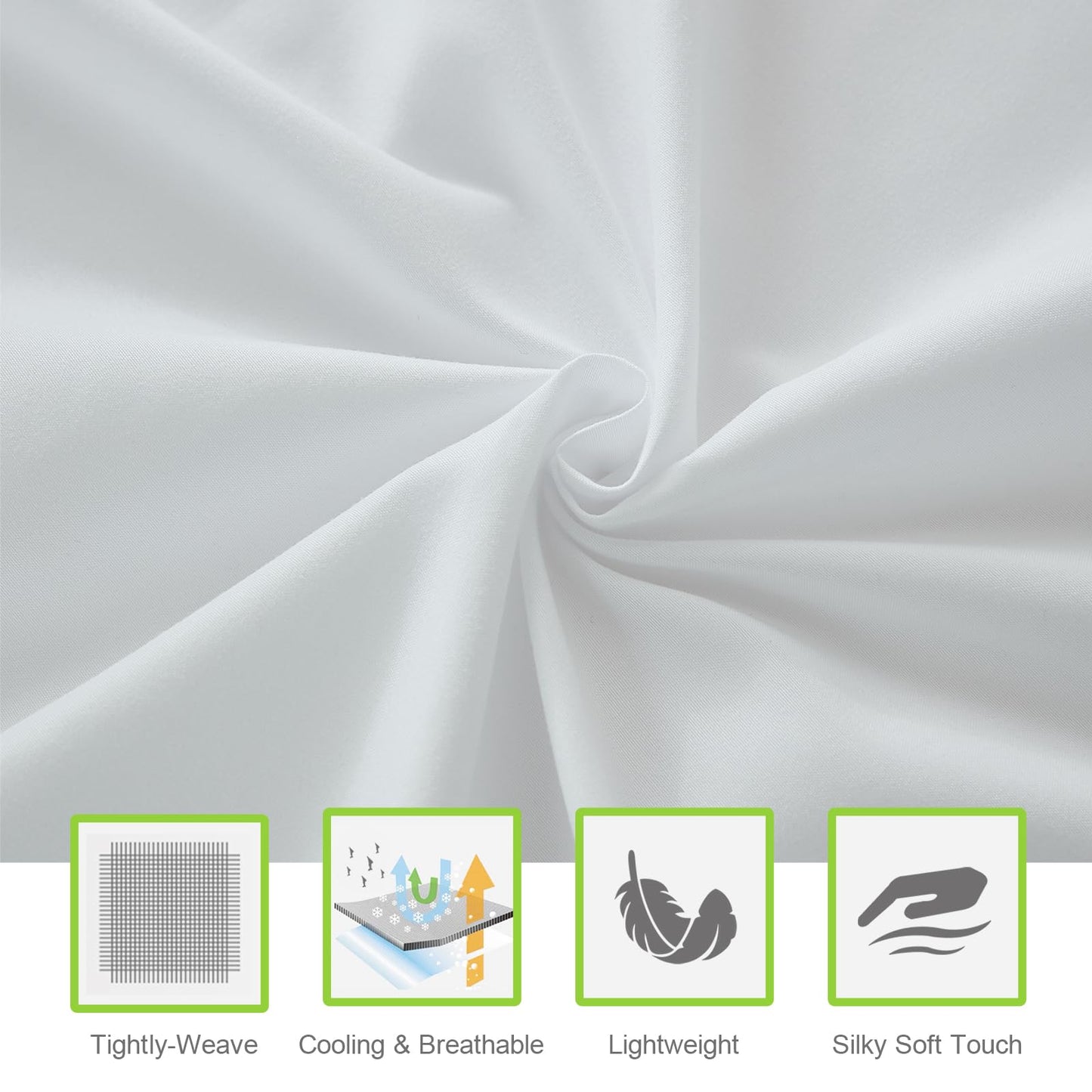 ILAVANDE White King Sheets Set 6 Piece,Hotel Luxury Super Soft 1800 Series Microfiber Bed Sheets King Set-Wrinkle & Fade Resistant-14 Deep Pockets Sheets for King Size Bed(King,White)