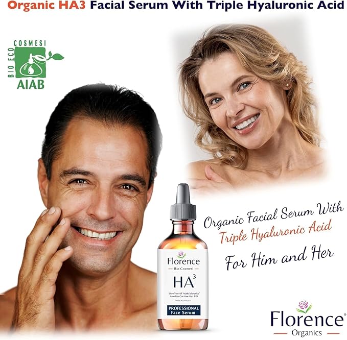Hyaluronic Acid Serum for Face – 100% Pure with Niacinamide. Anti-Aging, Hydrating Facial Serum for Plumper, Smoother Skin – Clarifying, Plumping, Ideal for Blemish-Prone Skin and a Radiant Complexion