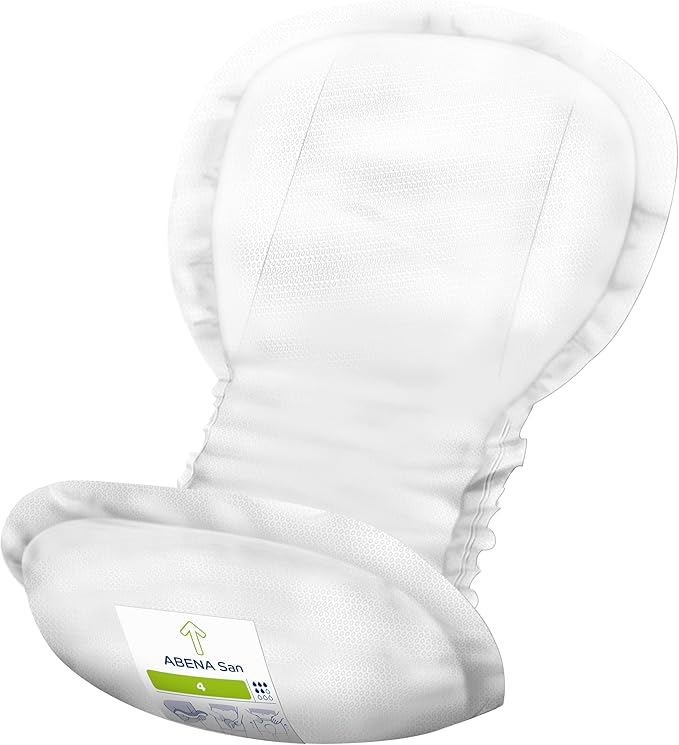 Abena San Premium Incontinence Pads, Moderate Absorbency, (Sizes 4 to 7), Size 4, 180 Count