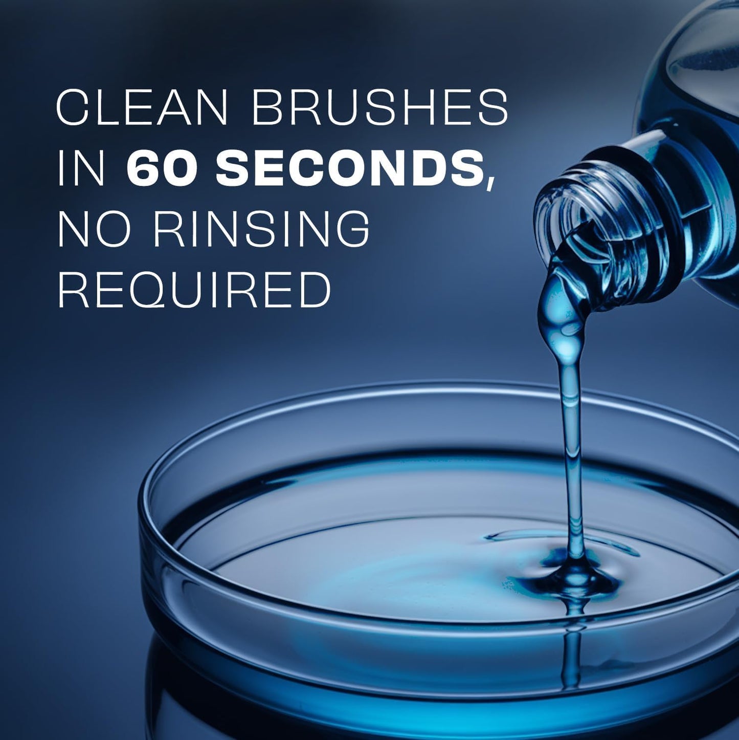 Original Makeup Brush Cleaner - Professional Cleanser for Makeup Brushes - Quick-Drying, Rinse-Free Formula - Removes Stubborn Waterproof Make Up, 8 oz