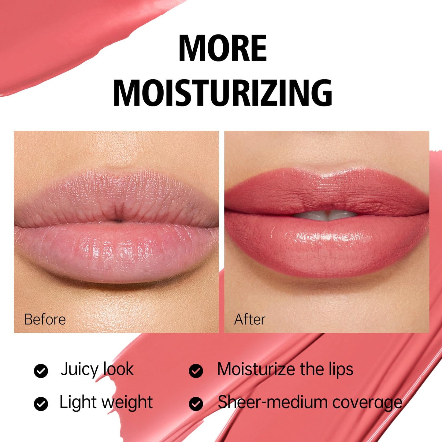 MAKI YIKA Moisture Purple Lipstick for Women Hydrate Lip Gloss for Dry Cracked Lips Weightless Glossy Lip Color Juicy Finish,MA067 Jam Purple
