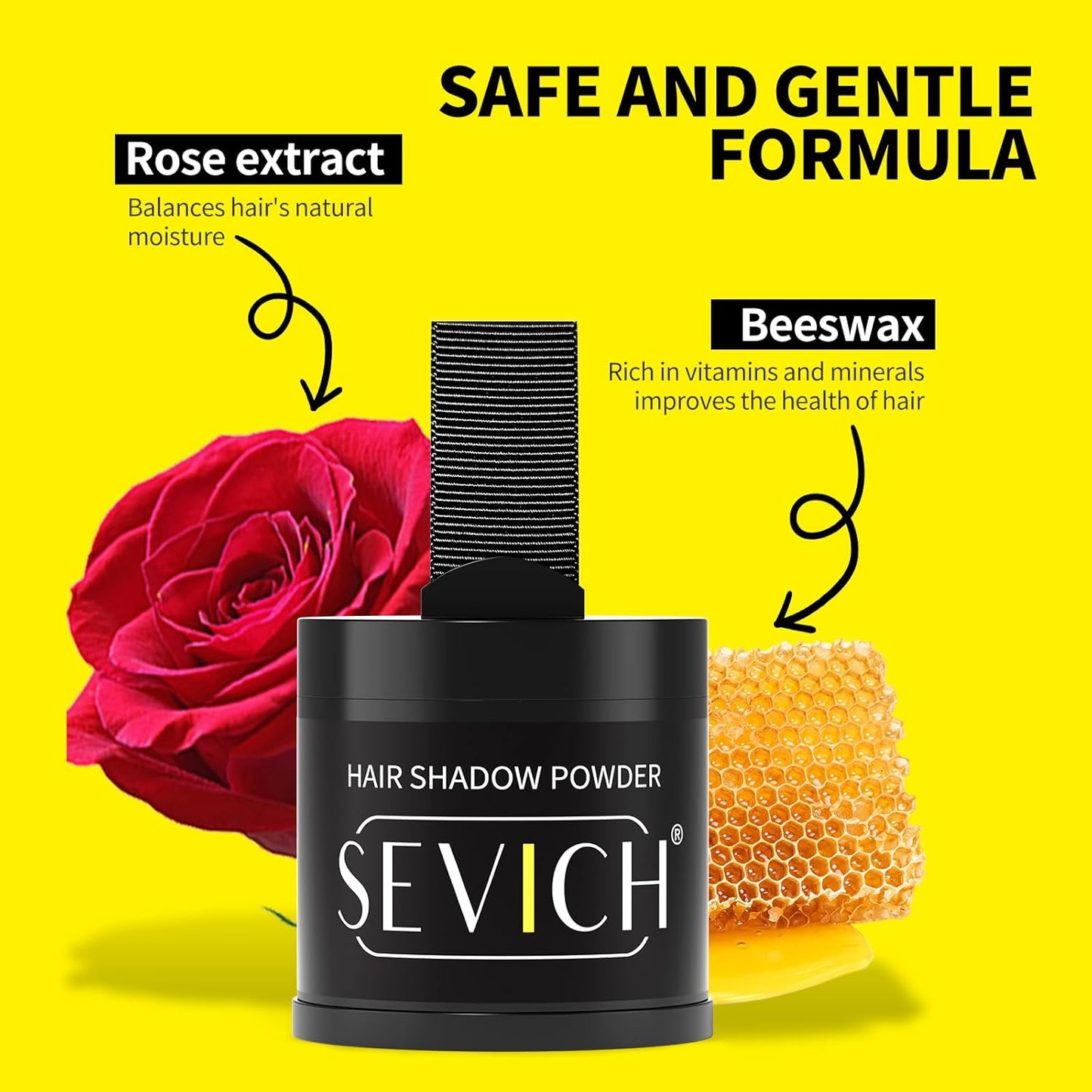Sevich Hairline Powder 10g Large Capacity,Instantly Conceals Hair Loss,Root Touch up Powder,Hair Shadow Toppers for Women & Men Thinning Gray Hair,48H Makeup Lasting,1 Box = 2.5 Boxes,Medium Brown