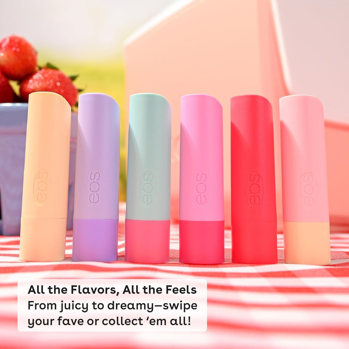 eos 100% Natural & Organic Lip Balm Sticks - Vanilla Bean, All Natural Lip Balm, All-Day Moisture, Dermatologist Recommended, 0.14 oz, 2-Pack